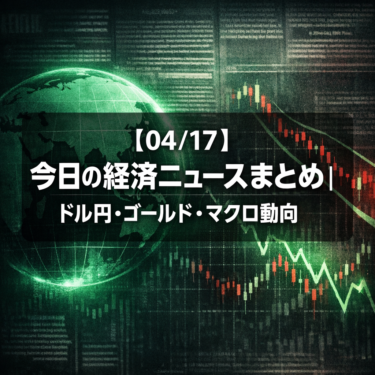 【04/17】今日の経済ニュースまとめ｜ドル円・ゴールド・マクロ動向