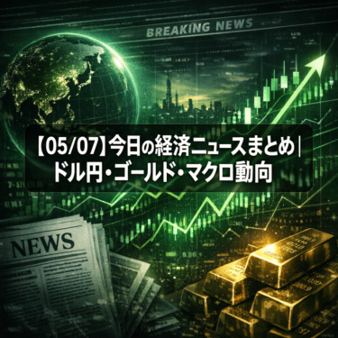 【05/07】今日の経済ニュースまとめ｜ドル円・ゴールド・マクロ動向
