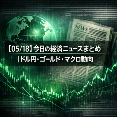 【05/18】今日の経済ニュースまとめ｜ドル円158円台・ゴールド4日連続下落・米国債利回り20年ぶり高水準